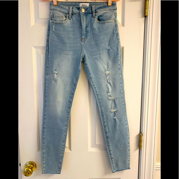 pistola Denim - *******REDUCED******NWOT Light wash skinny jeans, made to look worn, never worn